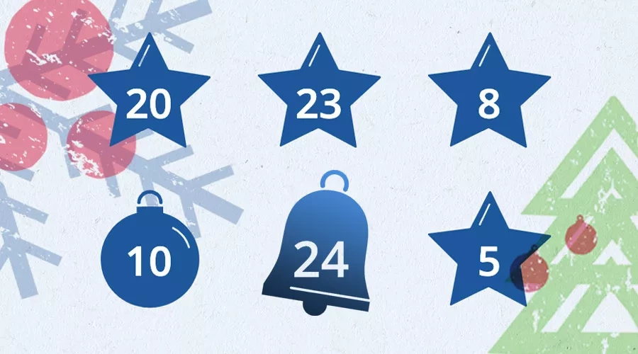 Ausschnitt aus dem Blauen Engel Adventskalender