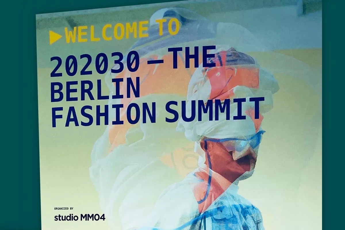 Poster for the Berlin Fashion Summit, organized by studio MM04