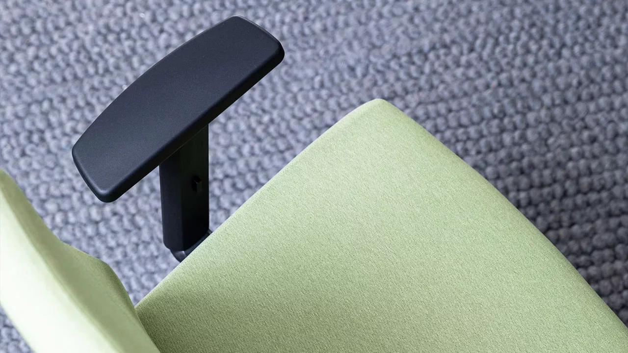 Green office chair