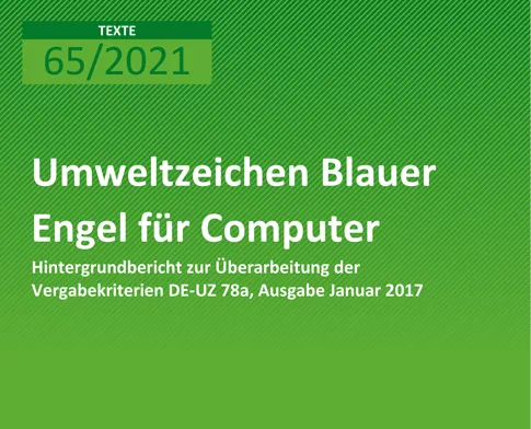 Cover: Hintergrund UBA zu Computer