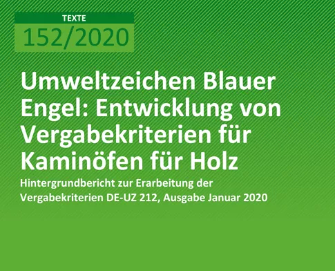 Cover: Hintergrund UBA zu Kaminöfen für Holz