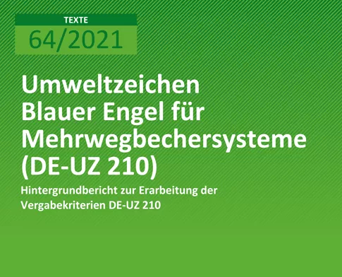 Cover: Hintergrund UBA zu Mehrwegbechersysteme