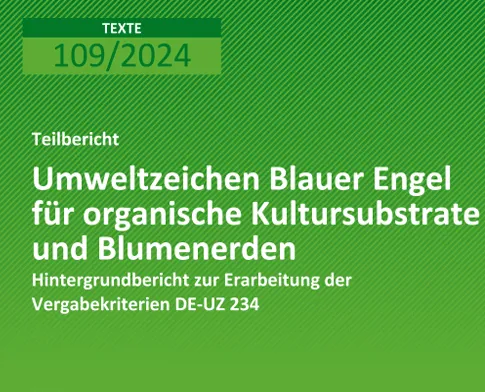 Cover zum Teilbericht organische Kultursubstrate und Blumenerden