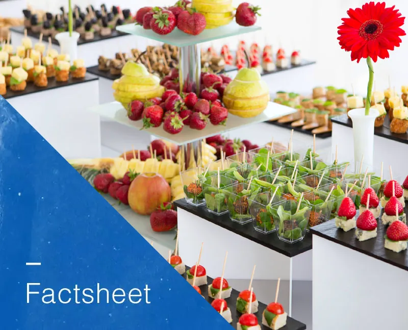 Catering Buffett zu Veranstaltungen, RAL-UZ 236