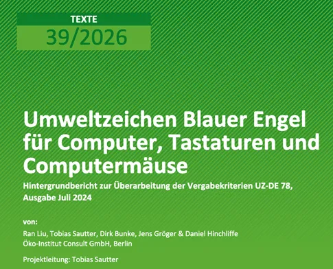 Cover zum Hintergrundbericht 39/2026 von UBA