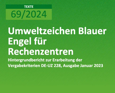 Cover zum Hintergrundbericht 69/2024 von UBA