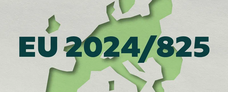 Europakarte mit Text EU 2024/825