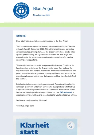 Thumbnail newsletter