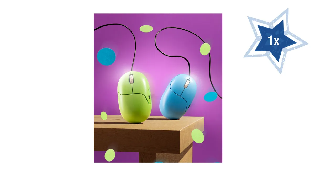 Zwei Nager Computermäuse