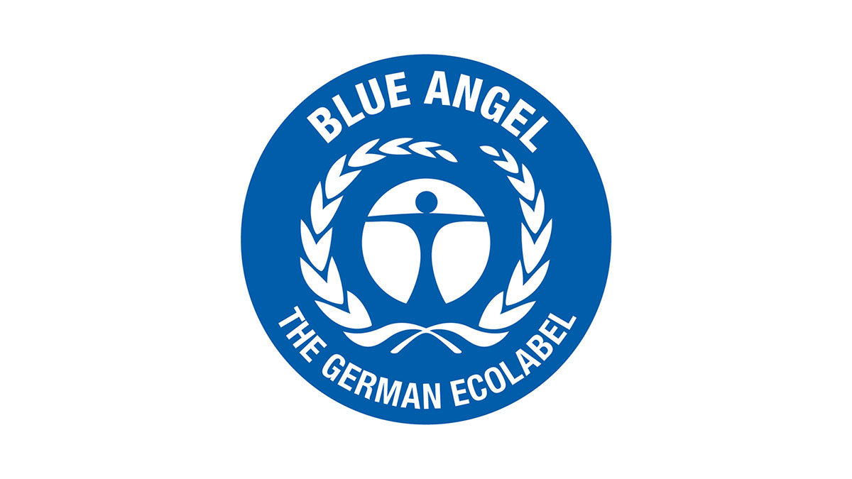 Helit 18 l Corbeille à papier en plastique recyclé Certifié Ange bleu rouge The green german